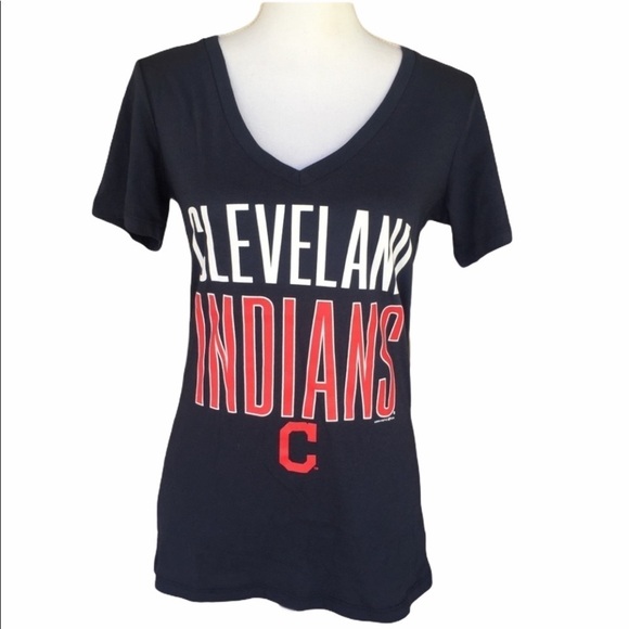 CLEVELAND Indians MLB T-shirt Genuine Merchandise - Picture 1 of 9
